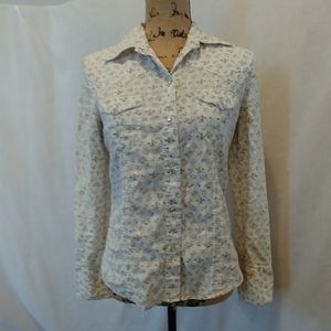 Floral button-down shirt